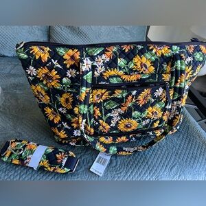 Vera Bradley Cotton Deluxe Travel Tote